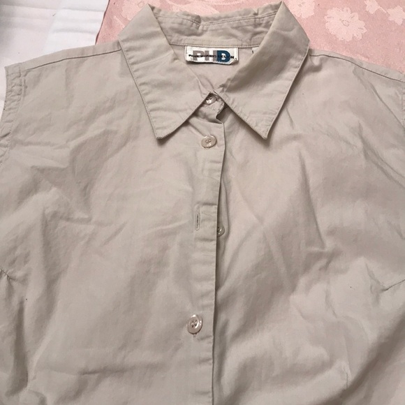 Paul Harris Design sleeveless button blouse - Picture 3 of 4